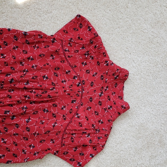 Red Free People Romper - Picture 3 of 7